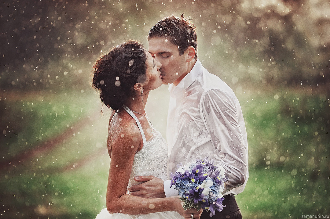 как фотографировать свадьбы в дождь