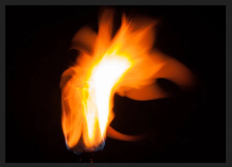 Фотосъемка огня с длинной выдержкой